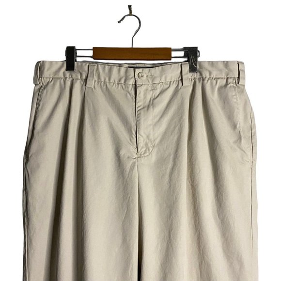 Eddie Bauer Men's Light Tan Straight Leg Chino Pants - Picture 2 of 11